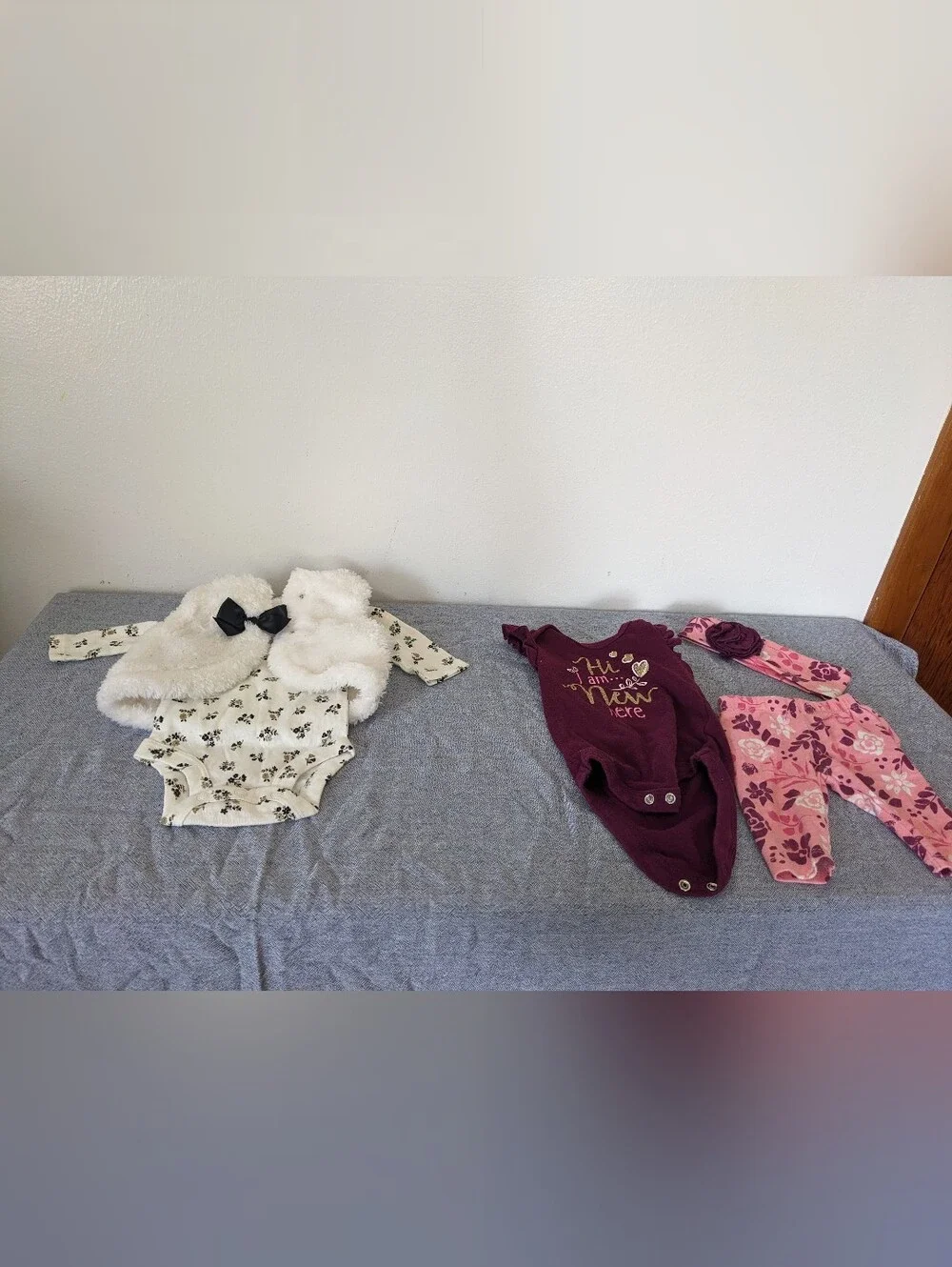 Gently Used Newborn Baby Girl Clothing Lot – 31 Pieces